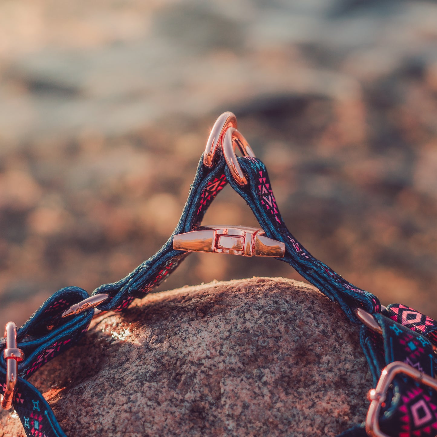 Black Navajo inspired harness