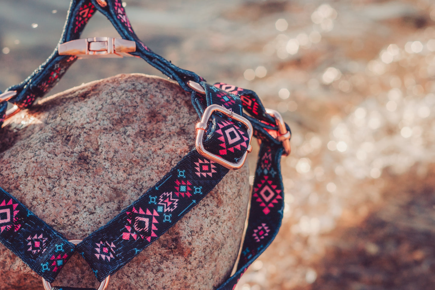 Black Navajo inspired harness