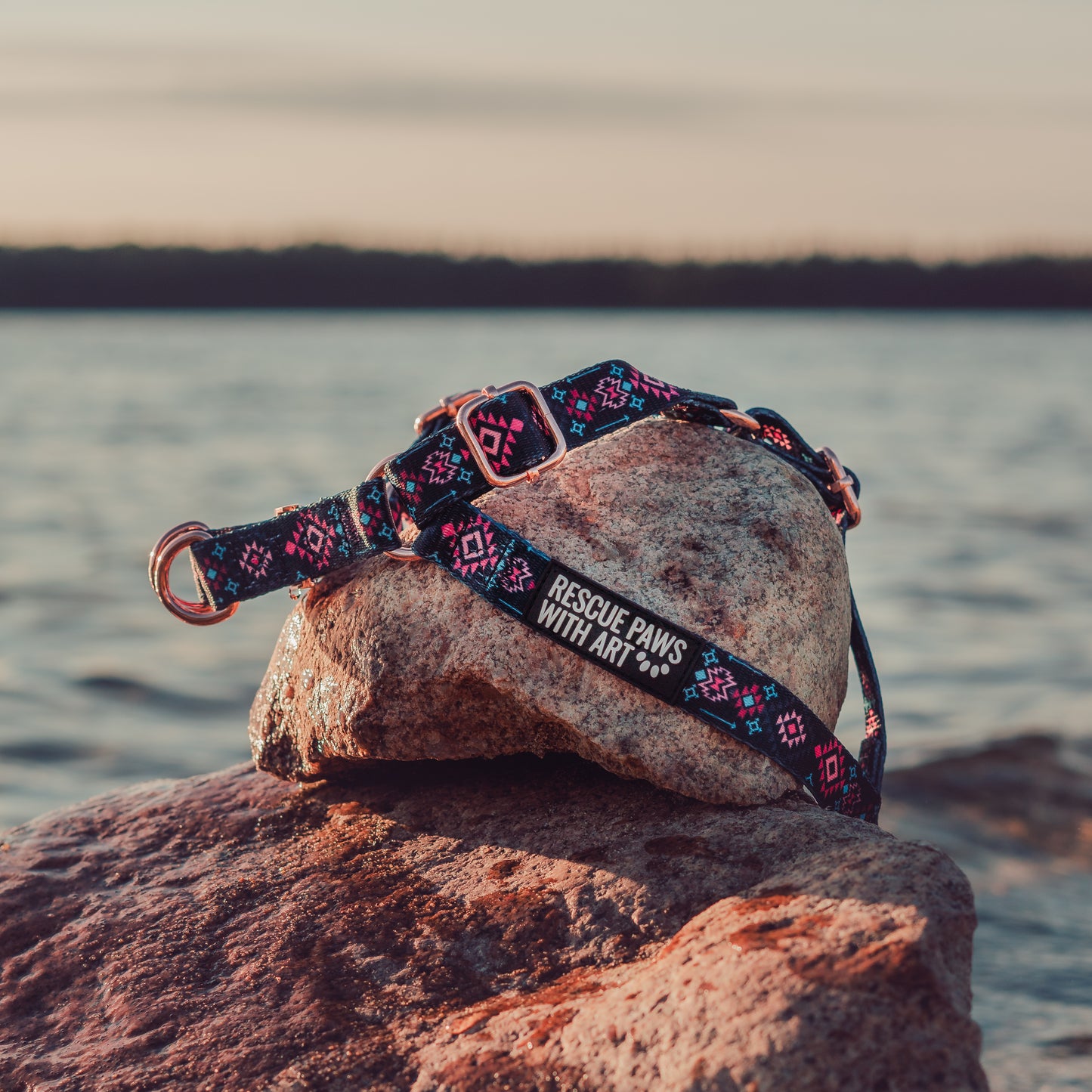 Black Navajo inspired harness