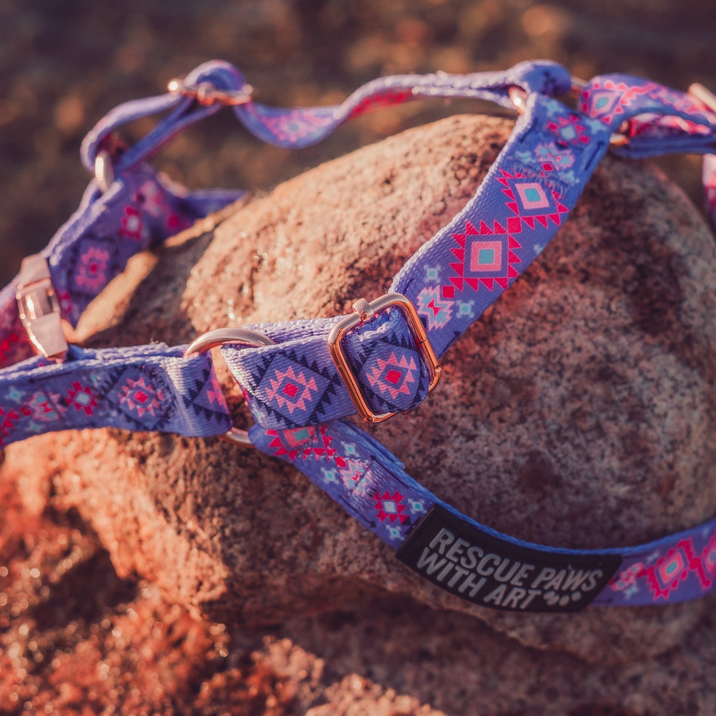 Purple Navajo Inspired harness