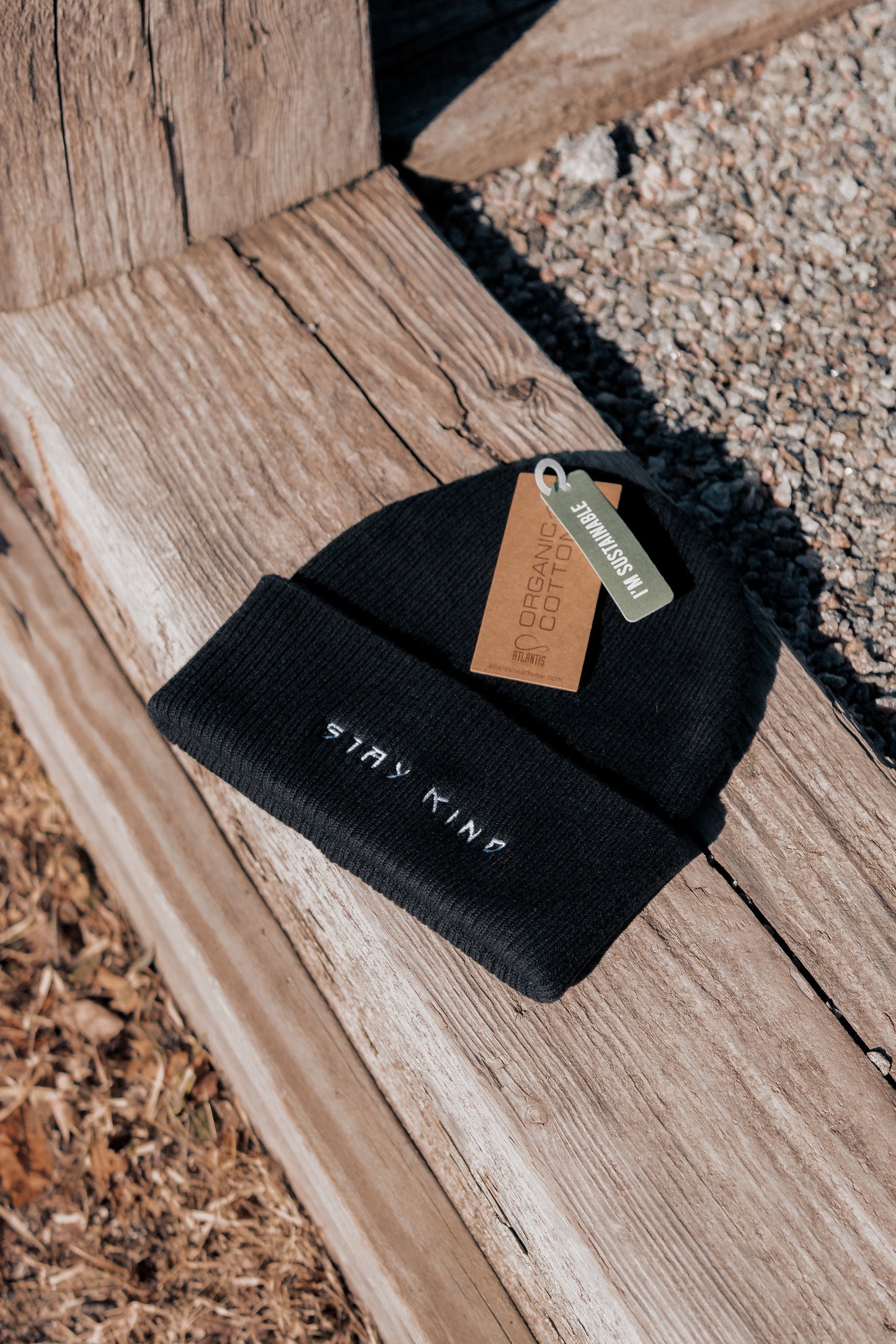 Organic ribbed beanie