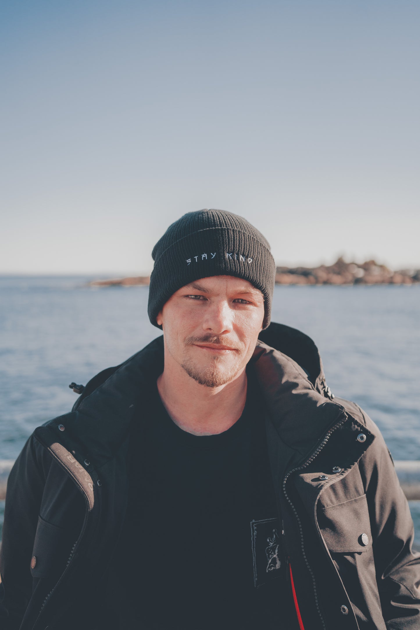 Organic ribbed beanie
