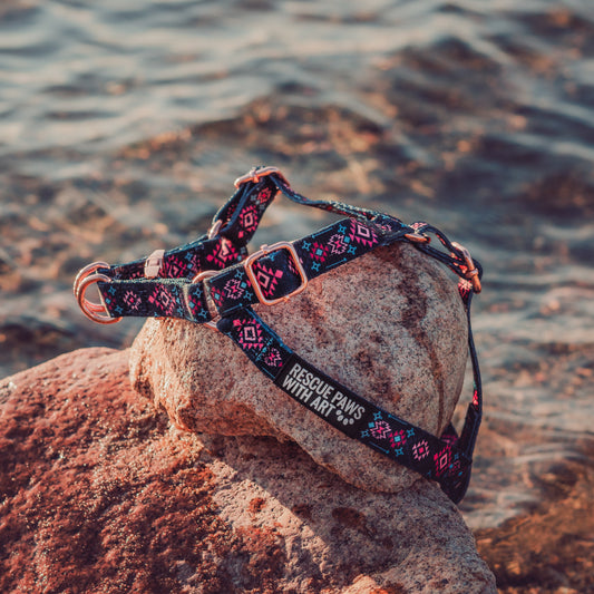 Black Navajo inspired harness